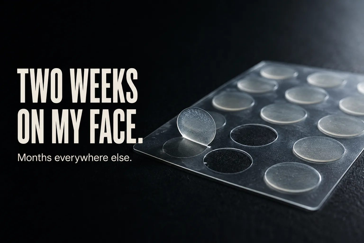 Two Weeks on My Face. Months Everywhere Else.